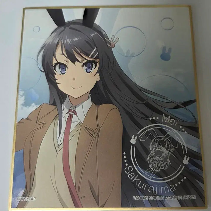 [BUNJANG] Seishun Buta Yarou Sakurajima Mai Shikishi Board / (하자품)청춘돼지 사쿠라지마 마이 색지 청춘 돼지