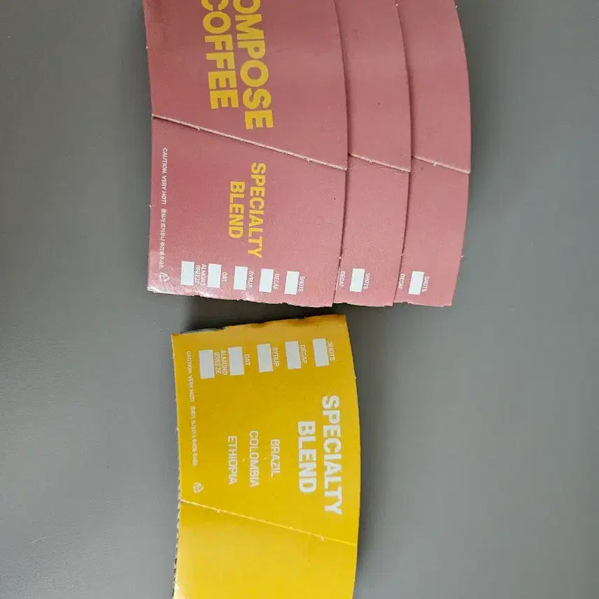 [BUNJANG] BTS V Taehyung Compose Coffee Cup Holder Bundle Set / 컴포즈커피 방탄소년단 컵홀더 V 김태형
