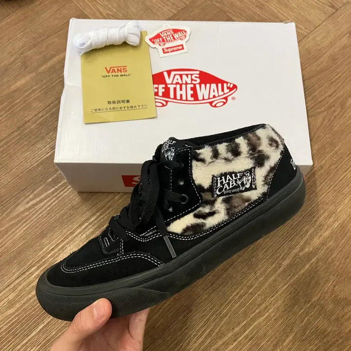 [BUNJANG] Vans x Supreme Leopard Half Cab / 반스 슈프림 레오파드 하프캡