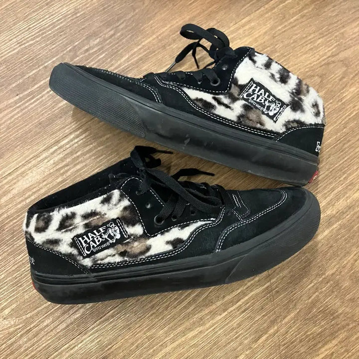 [BUNJANG] Vans x Supreme Leopard Half Cab / 반스 슈프림 레오파드 하프캡