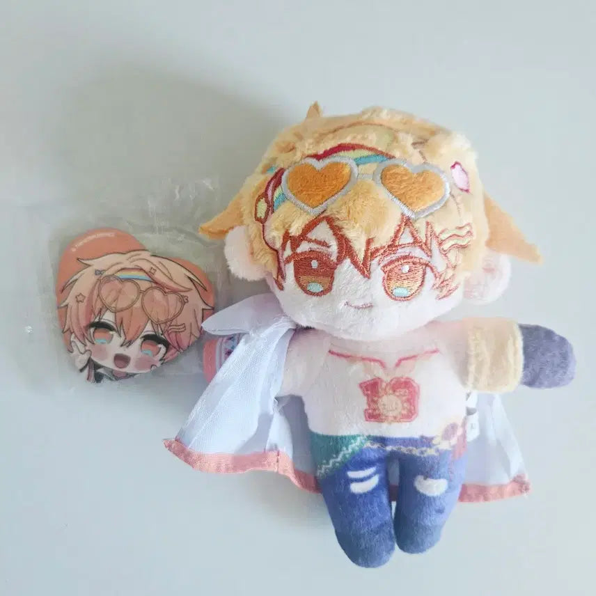 [BUNJANG] Skyschism Nino Sunday "Heart" Can Badge Bundle Set / 스코시즘 니노 선데이 솜인형 하트 캔뱃지 일괄판매