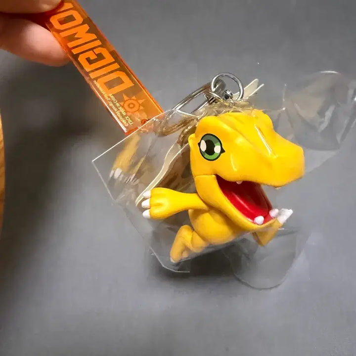 [BUNJANG] Digimon Adventure Agumon Figure Keychain / (미개봉,현물)디지몬 어드벤처 아구몬 피규어 키링 키홀더 가방 고리