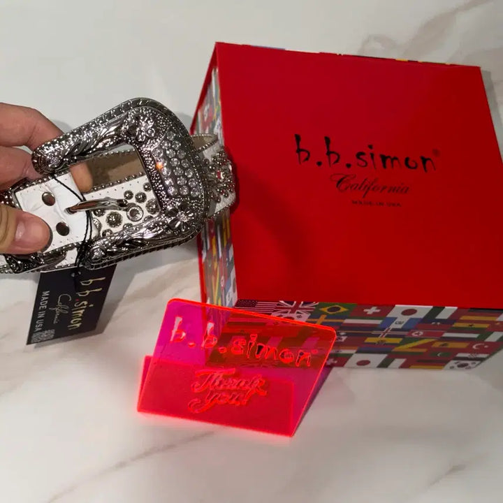 [BUNJANG] B.B. Simon Trojan Belt White 32 / (32) b.b.simon 비비사이몬 Trojan 벨트 화이트