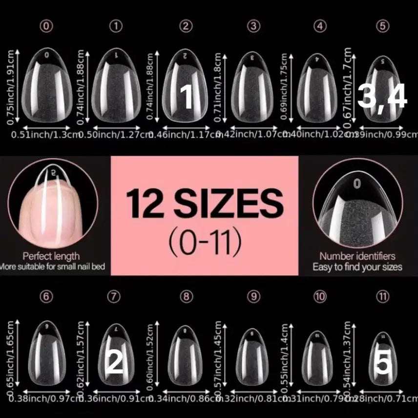 [BUNJANG] Handmade Black Winged Angel Ribbon Nail Tips / 블랙 날개 천사 엔젤 리본 수제 네일팁 =3