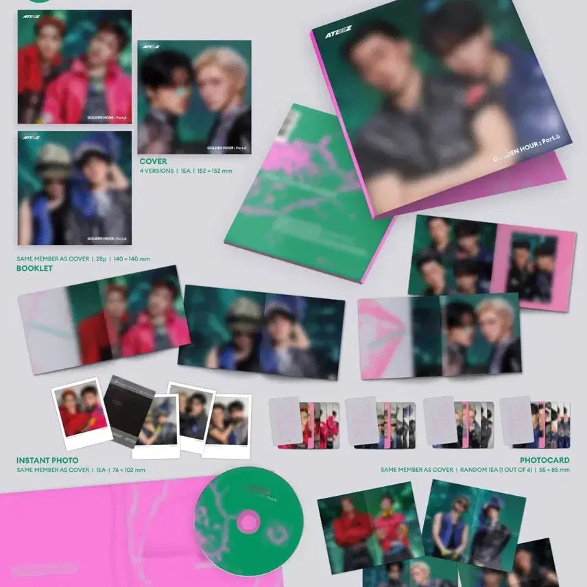 [BUNJANG] ATEEZ GOLDEN HOUR : Part.5 Digipack Unit Split Set (Twin Tower Only) / 에이티즈 골든아워 파트5 디지팩 유닛 톡톡세트 분철 (트윈타워만 가능)