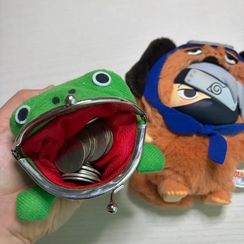 [BUNJANG] Naruto Konoha Kakashi &amp; Naruto Frog Wallet Bundle Set / 나루토 나부부 카카시 &amp; 나루토 개구리 지갑 일괄
