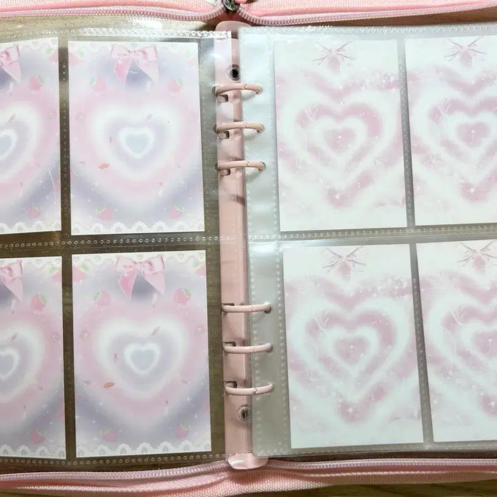 [BUNJANG] Pink 6-Ring Binder / 핑크 6공 바인더