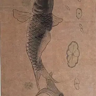 [BUNJANG] Joseon Dynasty Folk Painting "Three Carp" / 조선시대 민화 출어도 150년