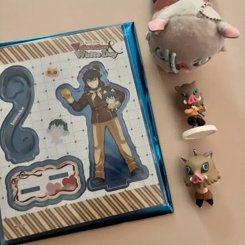 [BUNJANG] Demon Slayer Inosuke Acrylic Plush Gacha Keychain Goods / 귀멸의칼날 이노스케 아크릴 누이 가챠 키링 굿즈