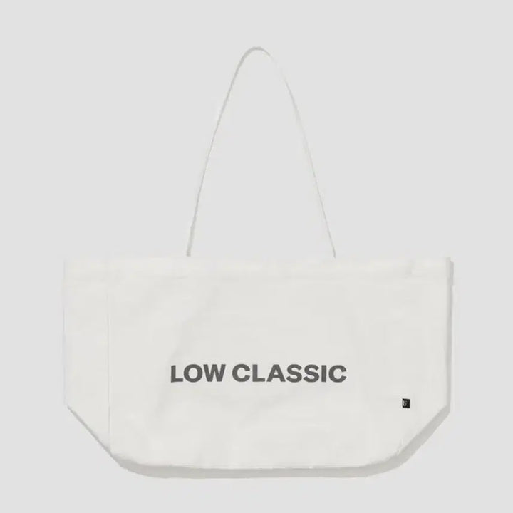[SOLD OUT] (택O) 로우클래식 로고 캔버스 에코백 (화이트)