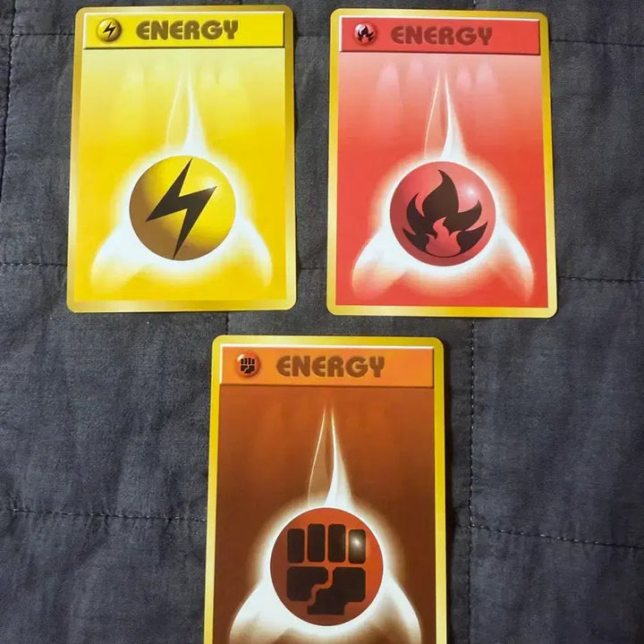 [BUNJANG] Pokemon Card 1996 Energy 1st Edition Bundle Set / 포켓몬카드 1996 에너지 초판 3종 일괄