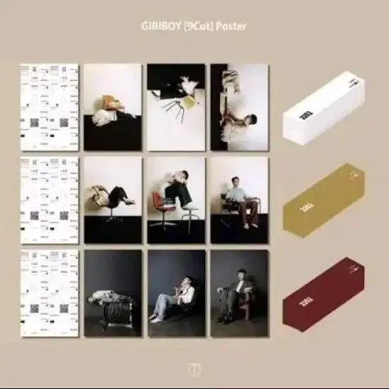[BUNJANG] Giriboy 9CUT Poster Set B / 기리보이 9CUT 포스터 b세트