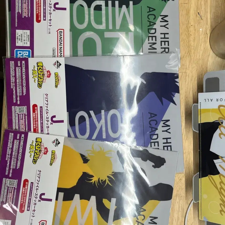 [BUNJANG] My Hero Academia Clear File Goods Ichiban Kuji Sealed / 나히아 클리어파일 제일복권 하위상 굿즈 미개봉 토코야미,미도리야,토가 등