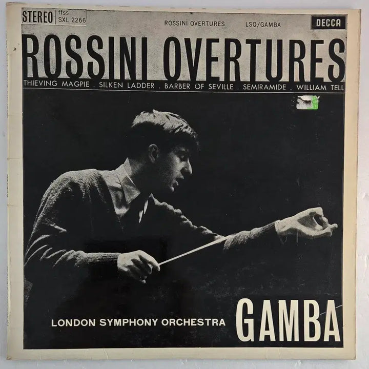 [BUNJANG] Decca SXL 2266 Pierino Gamba - Rossini Overtures (UK ED2 WB) / Decca SXL 피에리노 감바 - 로시니 서곡집 (ed2, WB)