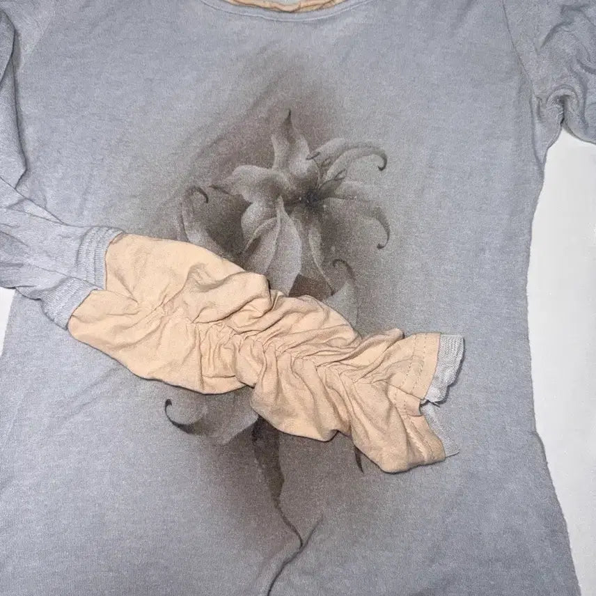 [BUNJANG] Sculptor Triple Layered Long Sleeve Tee Pale Blue / 스컬프터 롱슬리브Triple Layered L/S Tee Paleblue