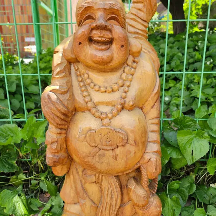 [BUNJANG] Wooden Sculpture of Budai (Monk) / 포대화상 목각
