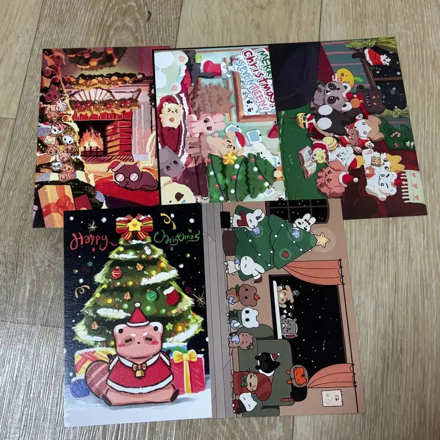 [BUNJANG] Seventeen Christmas Postcard Bundle Set / 세븐틴 크리스마스 엽서 일괄