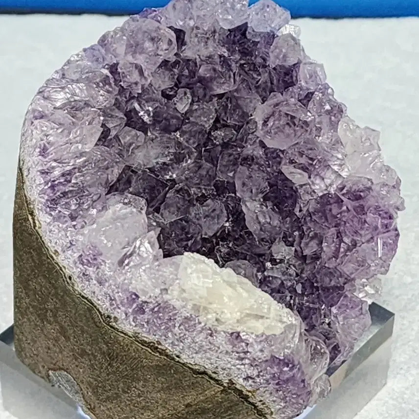 [BUNJANG] Natural Amethyst Crystal Cluster Stone with Stand / 천연크리스탈 자수정 클러스터 원석+받침대