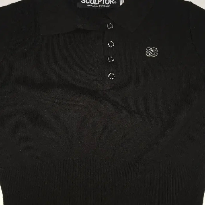 [BUNJANG] Sculptor Collared Crop Knit Top / 스컬프터 Collared Crop Knit Top 카라 크롭 니트