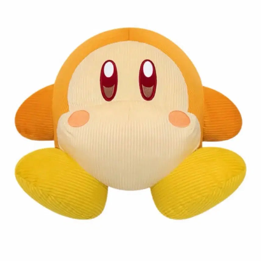 [BUNJANG] Kirby Waddle Dee Corduroy Large Plush Cushion (Japan Exclusive) / 일본 한정 웨이들디 코듀로이 대형 인형 별의 커비 쿠션