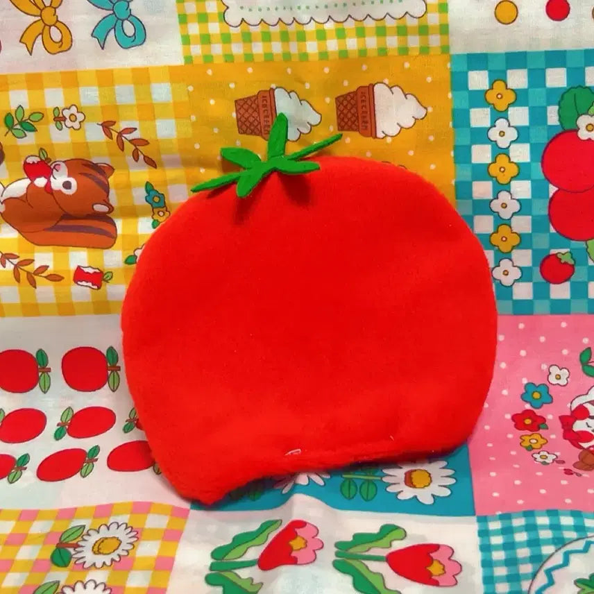 [BUNJANG] 10cm Tomato Plush Doll Clothes Cape / 10cm 솜인형 토마토 인형옷 누이옷 케이프