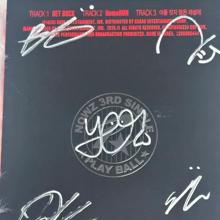 [BUNJANG] NOWZ Autographed Album / 나우즈 NOWZ 친필 싸인앨범