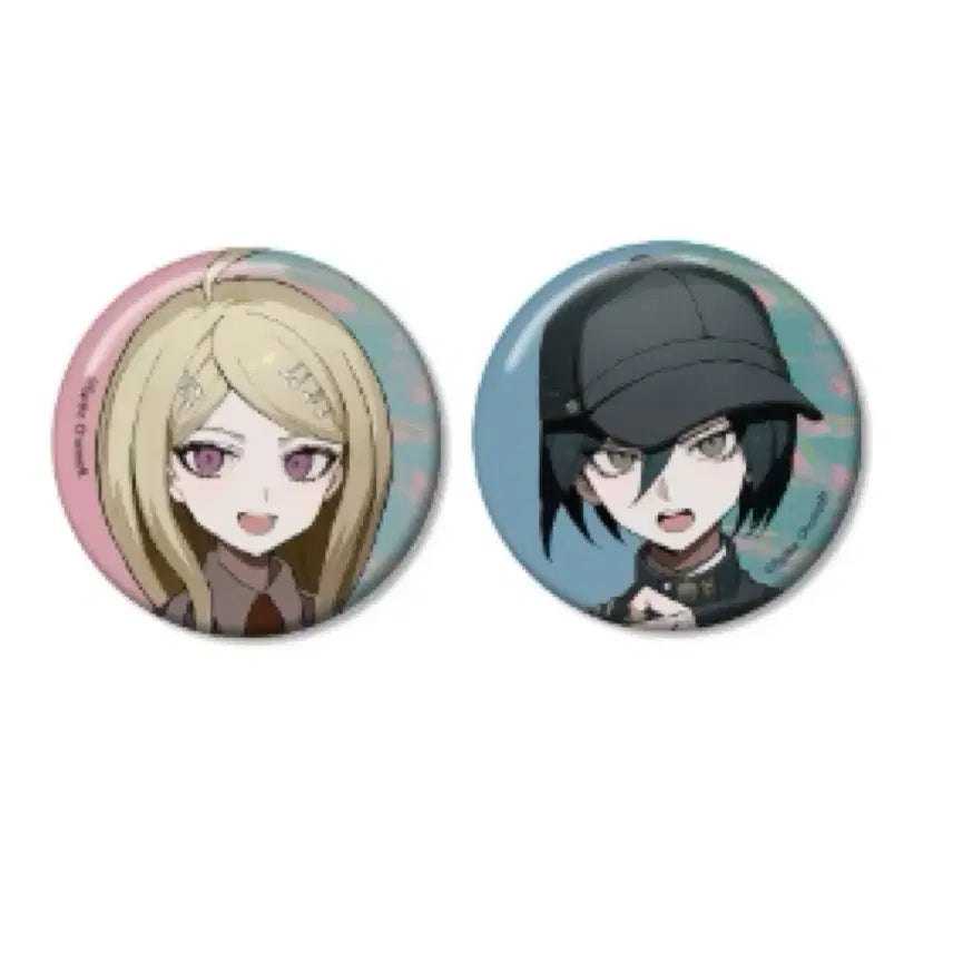 [BUNJANG] Danganronpa V3 Akamatsu Kaede &amp; Saihara Shuichi Trading Can Badge Set / 뉴단간론파 V3 아카마츠 카에데 사이하라 슈이치 사쿠샤2 트레이딩 캔뱃지
