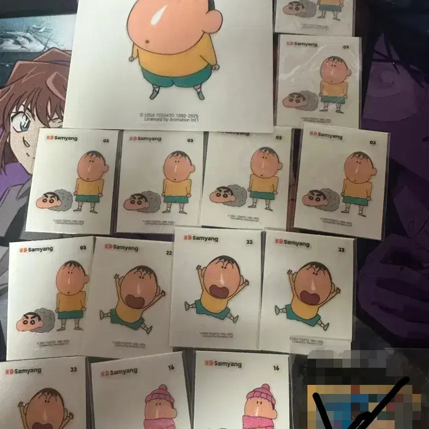 [BUNJANG] Crayon Shin-chan Men-goo Sticker Set / 맹구띠부실 팔아요 짱구는 못말려