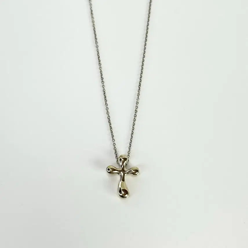 [SOLD OUT] [새상품급] 티파니앤코 엘사퍼레티 크로스 펜던트 실버 목걸이