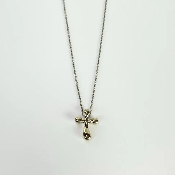 [SOLD OUT] [새상품급] 티파니앤코 엘사퍼레티 크로스 펜던트 실버 목걸이