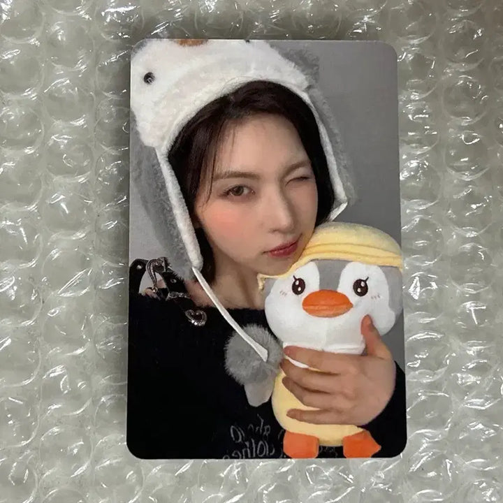 [BUNJANG] NMIXX Bae Blue Valentine Apple Music Lucky Draw Photocard / 엔믹스 블루발렌타인 애플뮤직 럭드 럭키드로우 배이 포카 펭귄 nmixx