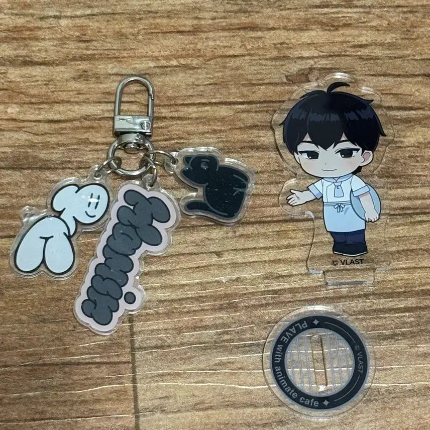 [BUNJANG] PLAVE Hamin Acrylic Stand &amp; "Why Sam" Keychain Bundle Set / 일괄)플레이브 하민 아크릴 , 왜삼키링