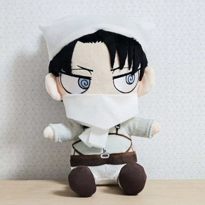 [BUNJANG] Attack on Titan Levi Classic Cleaning Plush Doll / 진격의거인 리바이 고전 청소 누이 치미캬라 봉제인형