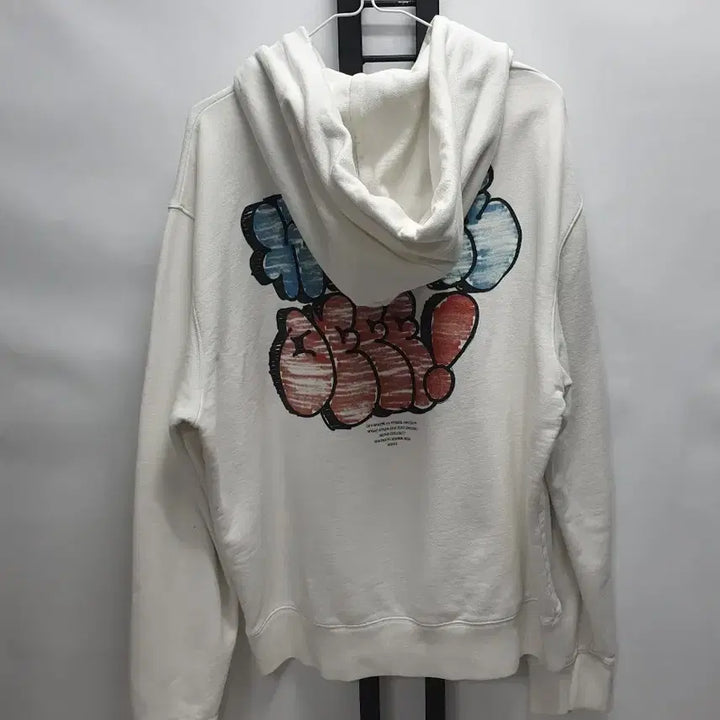 [BUNJANG] Off-White Bubble Graffiti Hoodie White XXL / 오프화이트 후드티 버블 그래피티 후디 화이트 xxl