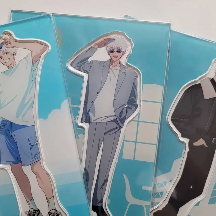 [BUNJANG] Jujutsu Kaisen Satoru Gojo Jujucafe Acrylic Stand Bundle Set / 주술회전 고죠 사토루 쥬쥬카페 아크릴 스탠드 일괄