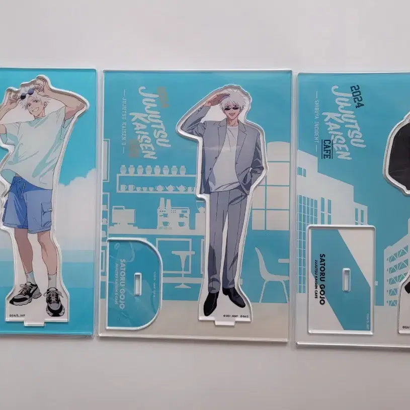 [BUNJANG] Jujutsu Kaisen Satoru Gojo Jujucafe Acrylic Stand Bundle Set / 주술회전 고죠 사토루 쥬쥬카페 아크릴 스탠드 일괄