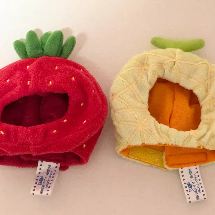 [BUNJANG] Fruit Hat Set for 10cm Dolls / 10cm 인형 인형옷 모자 과일 딸기 메론 메론빵 양도 판매