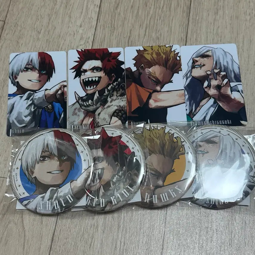 [BUNJANG] My Hero Academia Gigant Jump Card Can Badge Todoroki Hawks / 원가양도)히로아카 기가점프 신십걸 카드 캔뱃지 토도로키 호크스