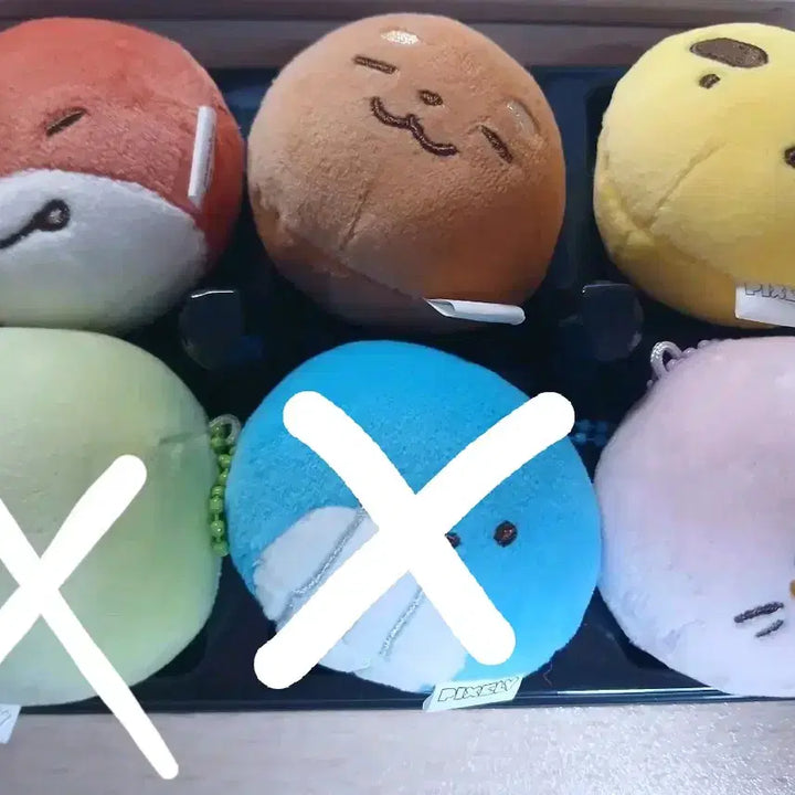 [BUNJANG] Latte Play Mochi Keychain Set / 잠뜰 찹쌀떡 키링 픽셀리