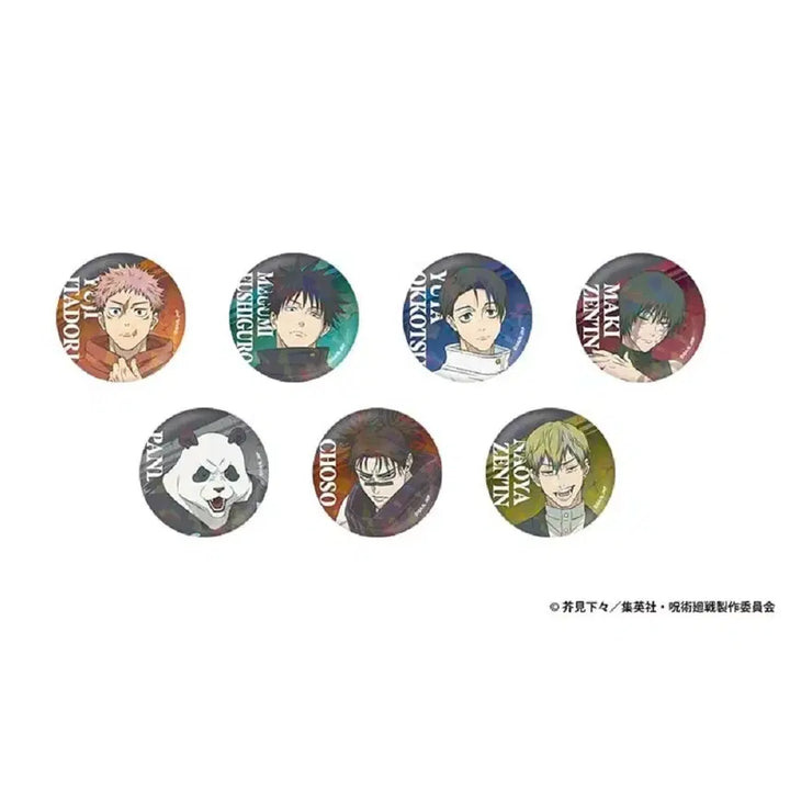 [BUNJANG] Jujutsu Kaisen Cursed Play Trading Hologram Can Badges - Yuji, Megumi, Choso, Naoya / 주술회전 사멸회유 트레이딩 홀로그램 캔뱃지 유지 쵸소우 마키 판다