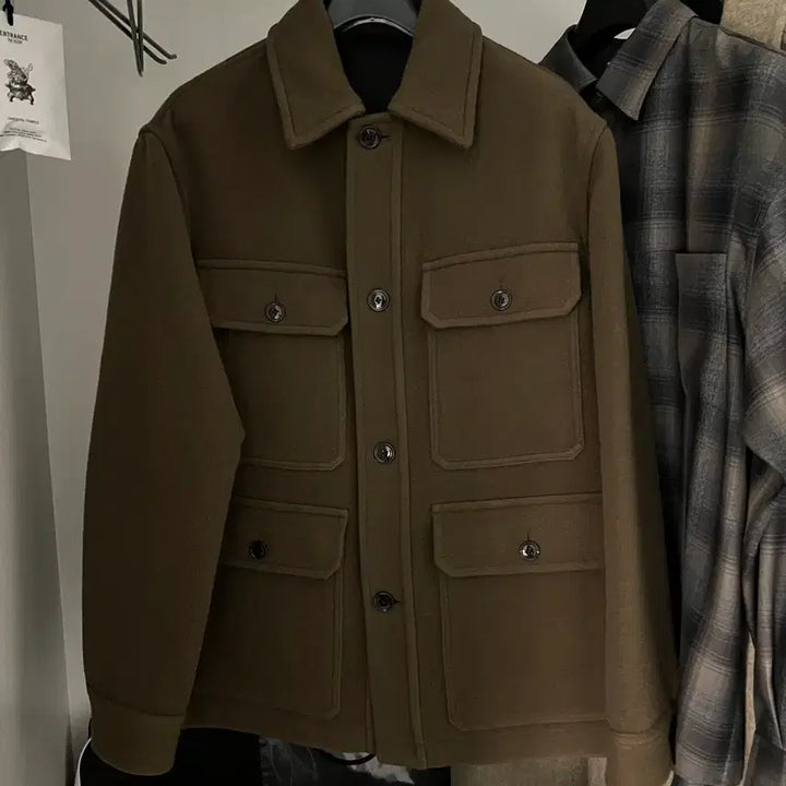[BUNJANG] Lemaire 23AW Hunting Jacket Dark Squirrel Size 48 / 르메르 23AW 헌팅자켓 다크스쿼럴 48사이즈