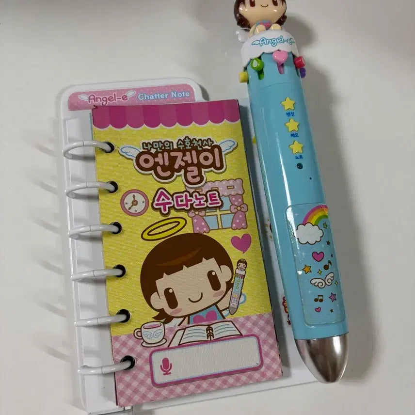 [BUNJANG] Classic Angel Chatter Note Pen Set / 고전 엔젤이 수다노트 펜세트