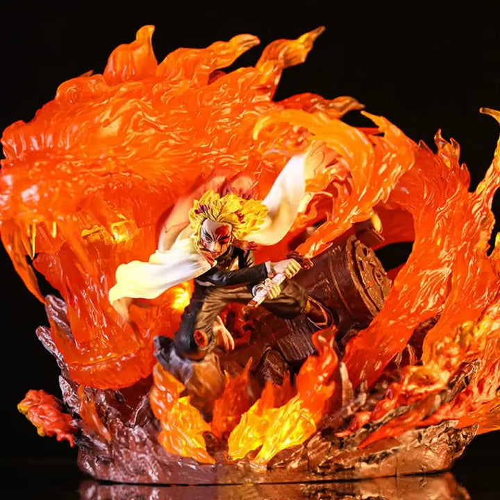 [BUNJANG] Demon Slayer Kyojuro Rengoku Flame Hashira LED Figure / 귀멸의 칼날 렌고쿠 쿄쥬로 화염의 호흡 LED 피규어