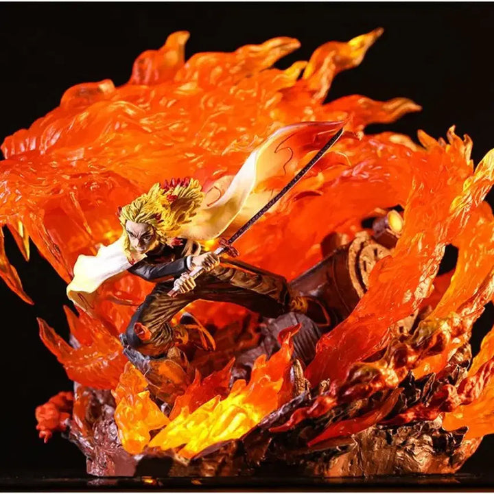 [BUNJANG] Demon Slayer Kyojuro Rengoku Flame Hashira LED Figure / 귀멸의 칼날 렌고쿠 쿄쥬로 화염의 호흡 LED 피규어