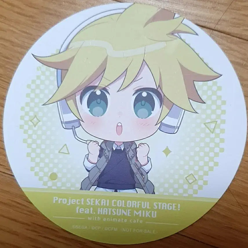 [BUNJANG] Project Sekai Kagamine Rin Animate Cafe Exclusive Coaster / 프로세카 카가미네렌 애니메이트 카페 특전 코스터 판매