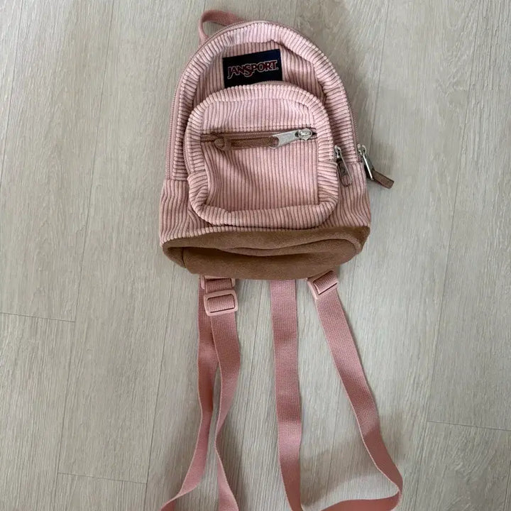 [BUNJANG] JanSport Mini Backpack Corduroy Pink / 잔스포츠 미니백 미사용 세제품