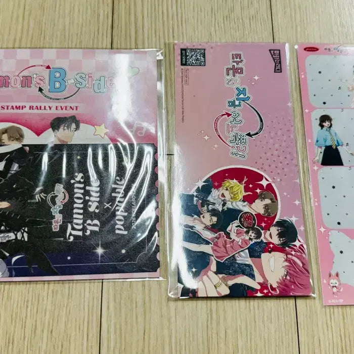 [BUNJANG] Popable Natsuki Can Badge + Bonus Keyring Bundle Set / 팝퍼블 나츠키 캔뱃지+특전키링 2세트 일괄 오픈티켓 덤