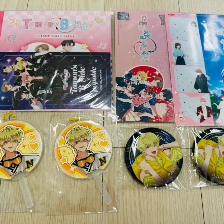 [BUNJANG] Tamone-kun Birthday Photocard 5 Types Bundle Set + Natsuki Can Badge + POB Keyring 2 Sets Bundle / 타몬군 생일포카5종일괄+나츠키 캔뱃지+특전키링 2세트 일괄 오픈티켓 덤