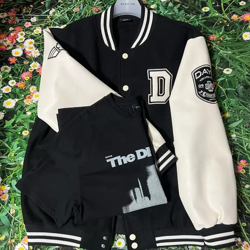 [BUNJANG] Day6 Varsity Jacket + The Decade T-Shirt Bundle Set MD Goods / 데이식스 바시티 + 더데케이드 반팔티 세트 일괄 MD 굿즈 데니멀즈