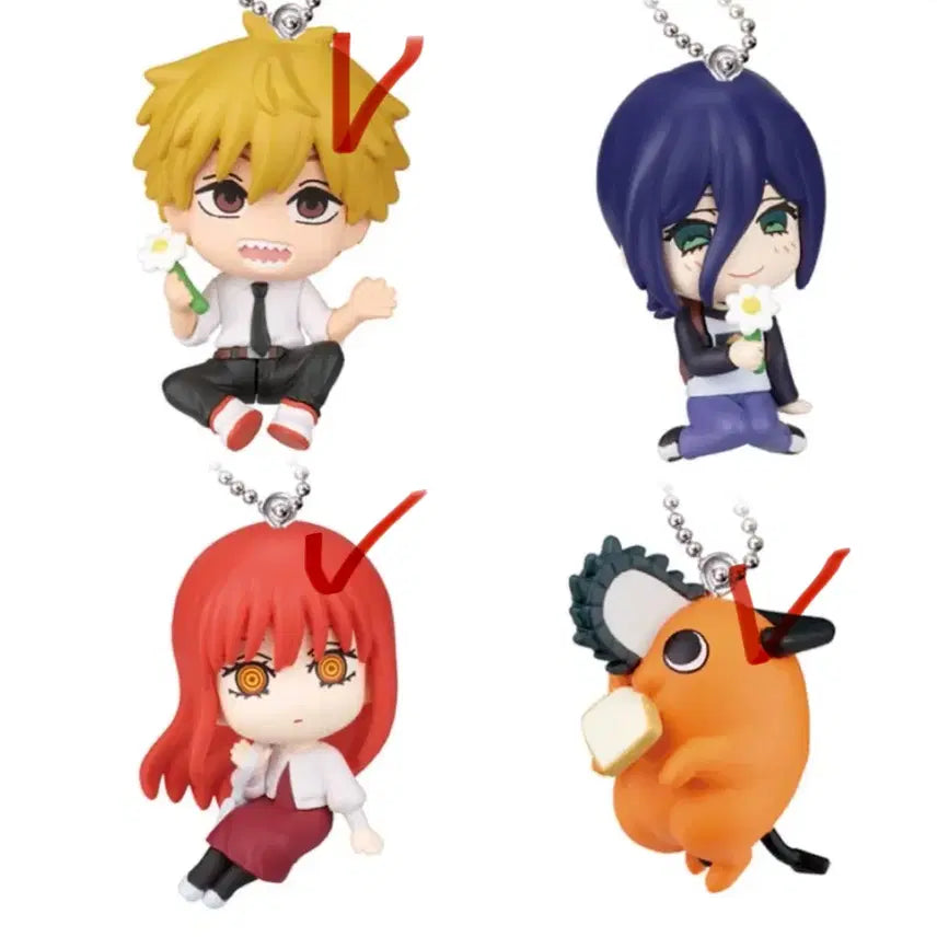 [BUNJANG] Chainsaw Man Depofig Figure Keyring Gacha / 체인소맨 데포피그 피규어키링가챠 교환 판매